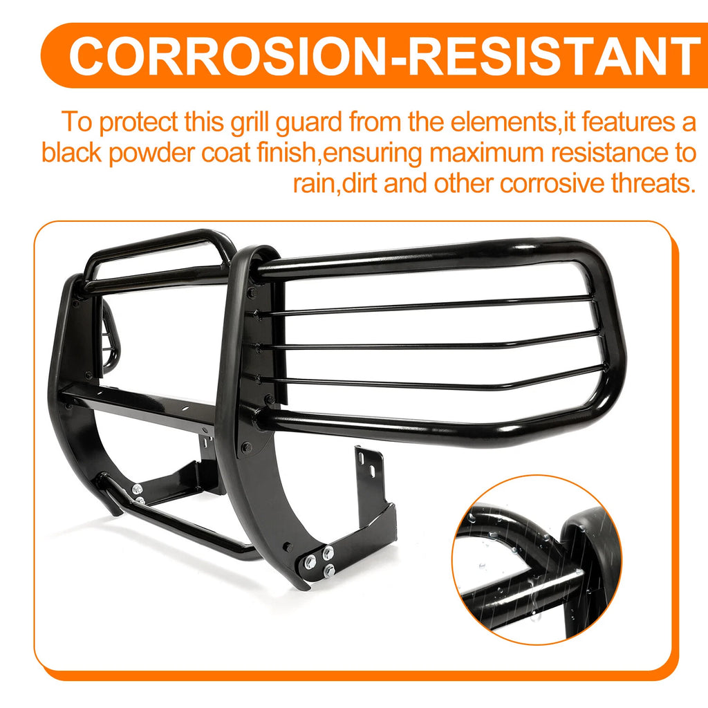 Black Grill Brush Guard for Chevy S-10 Blazer/Jimmy/Envoy (1998–2004)