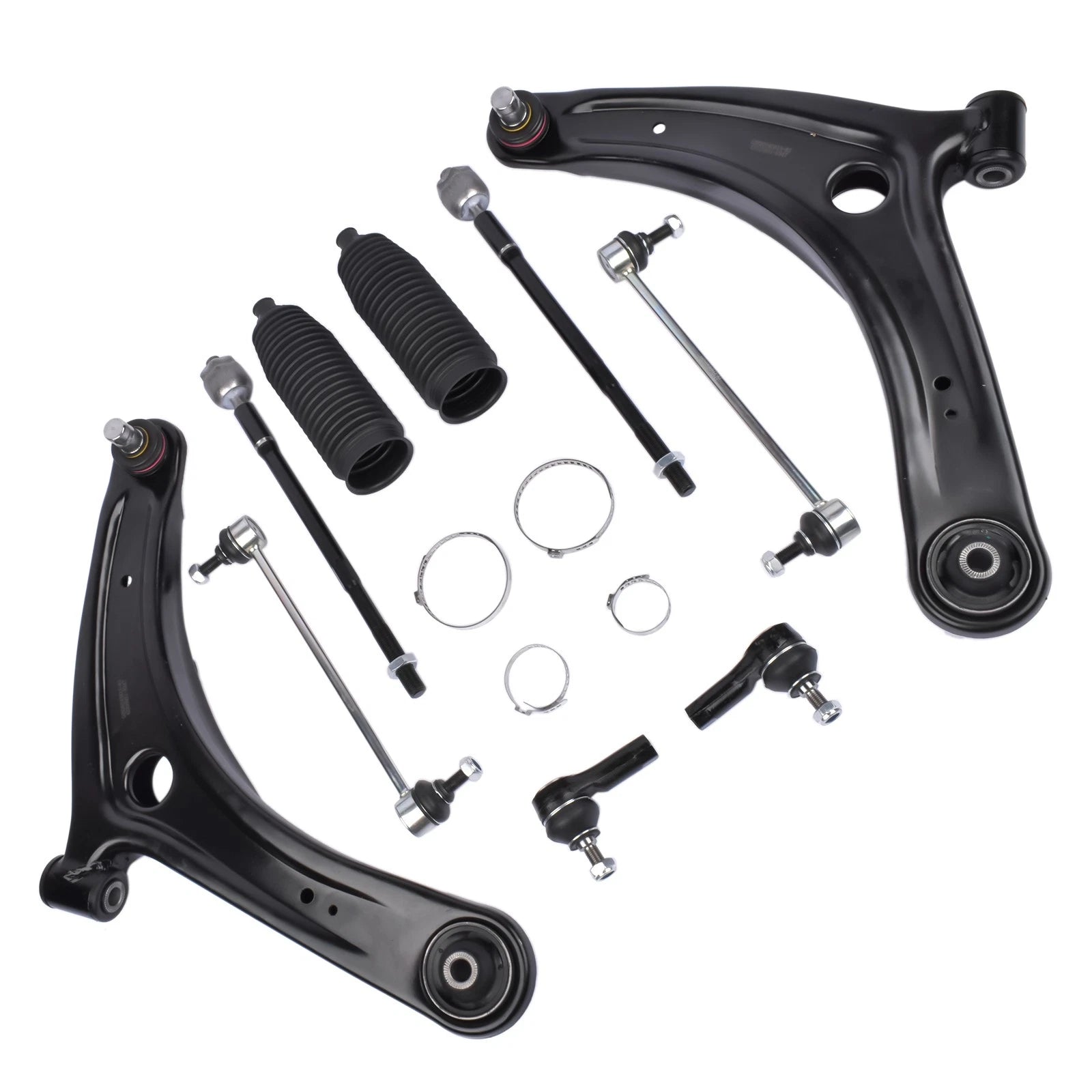 10PC Front Lower Control Arms Kit for Mitsubishi Lancer (2009-2017) Outlander (2007-2017)