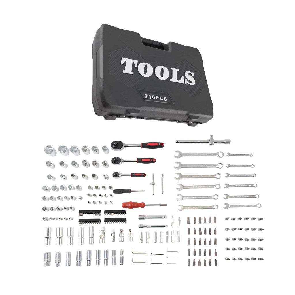 216PCS Ratchet Socket Set for Mechanic Tool Kit