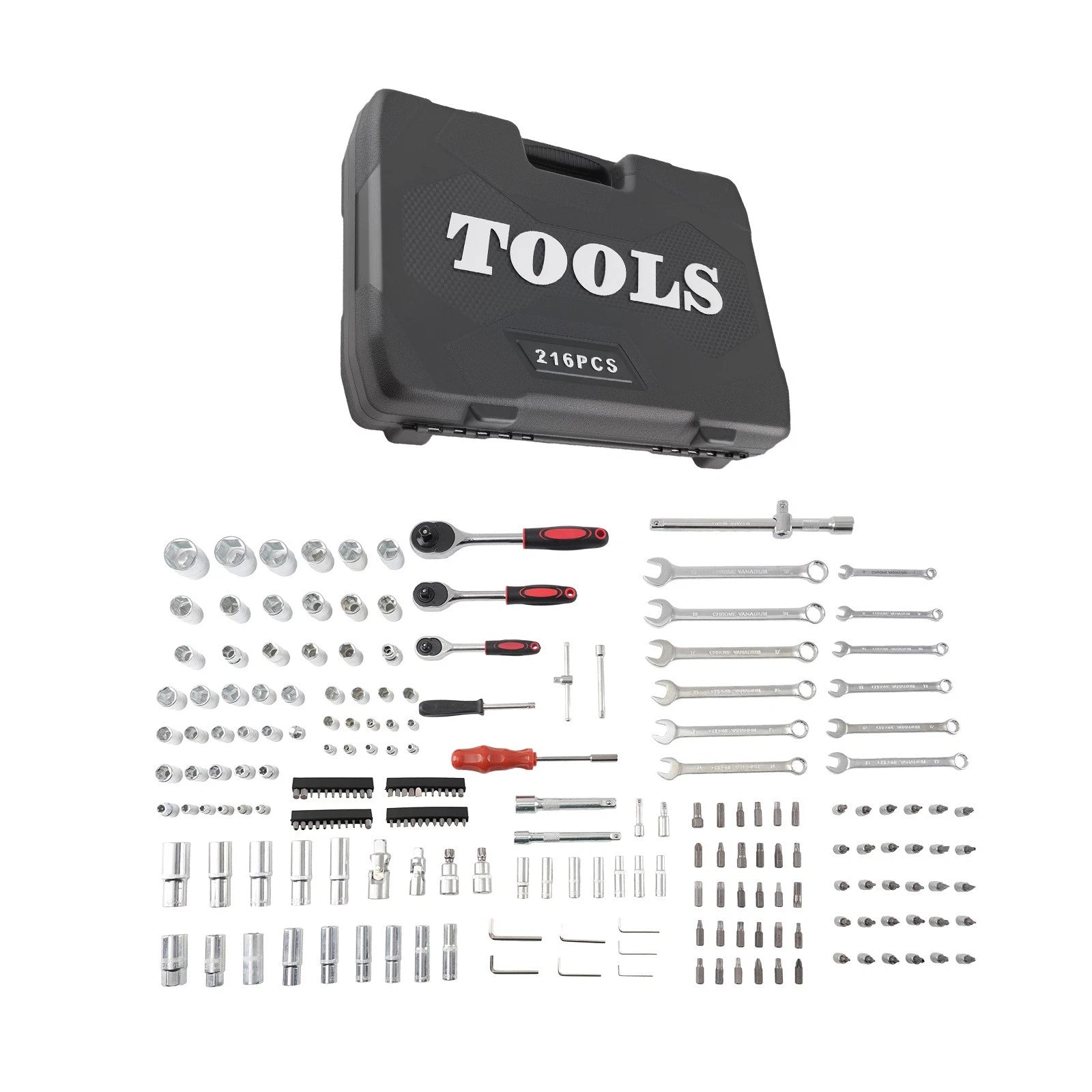 216PCS Ratchet Socket Set for Mechanic Tool Kit