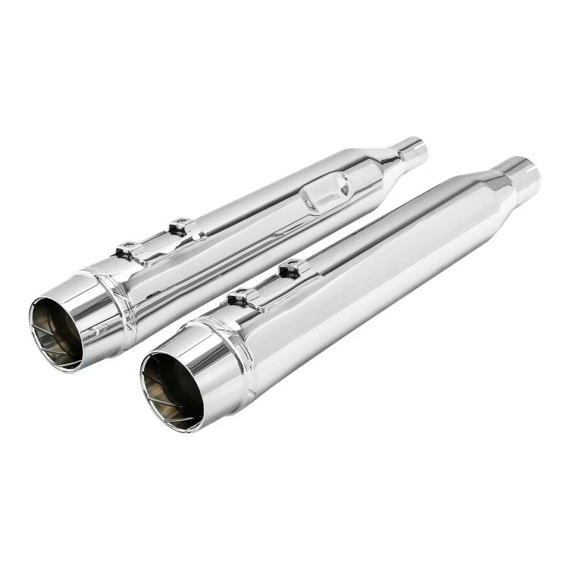 4" Slip-On Straight Mufflers Exhaust Pipe for Harley Road Street Glide (2017–2025)