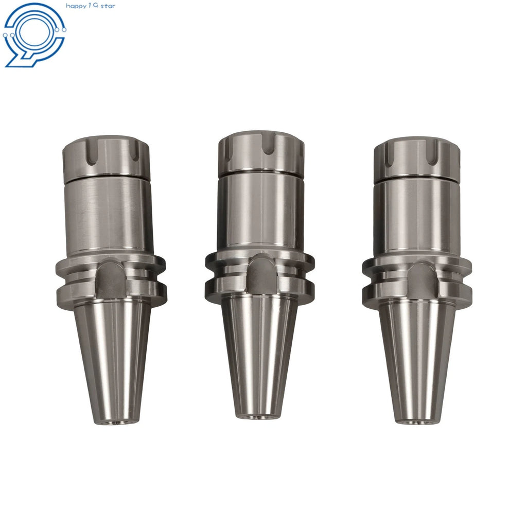 Set of 3 Collet Chucks for CNC Milling Machine (4 Inch Gauge Length)