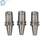 Set of 3 Collet Chucks for CNC Milling Machine (4 Inch Gauge Length)