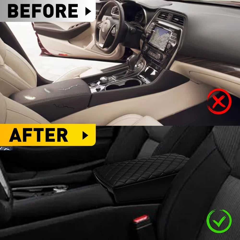 Center Console Lid Armrest Cover for Nissan Maxima (2016–2023) Black