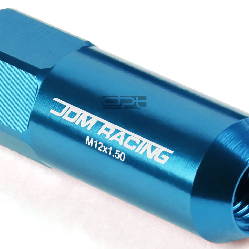 20PCS M12 X 1.5 Extended Aluminum Wheel Acorn Tuner Lug Nuts Cyan