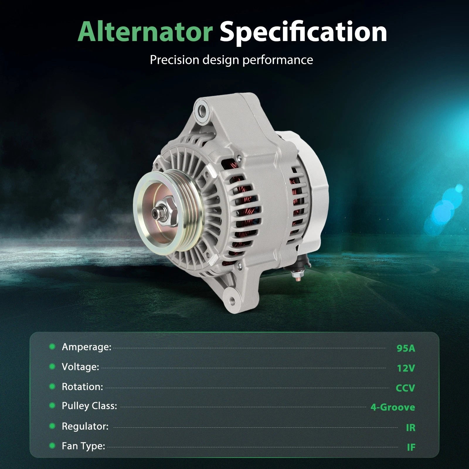 95A Alternator with Pulley for Honda CR-V 1997–2001