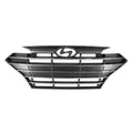 Replacement Black Chrome ABS Front Grille For 2019-2020 Hyundai Elantra Sedan