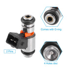 Set of 4 IWP127 1221551 Fuel Injectors for Ford KA Hatchback (2003–2008)