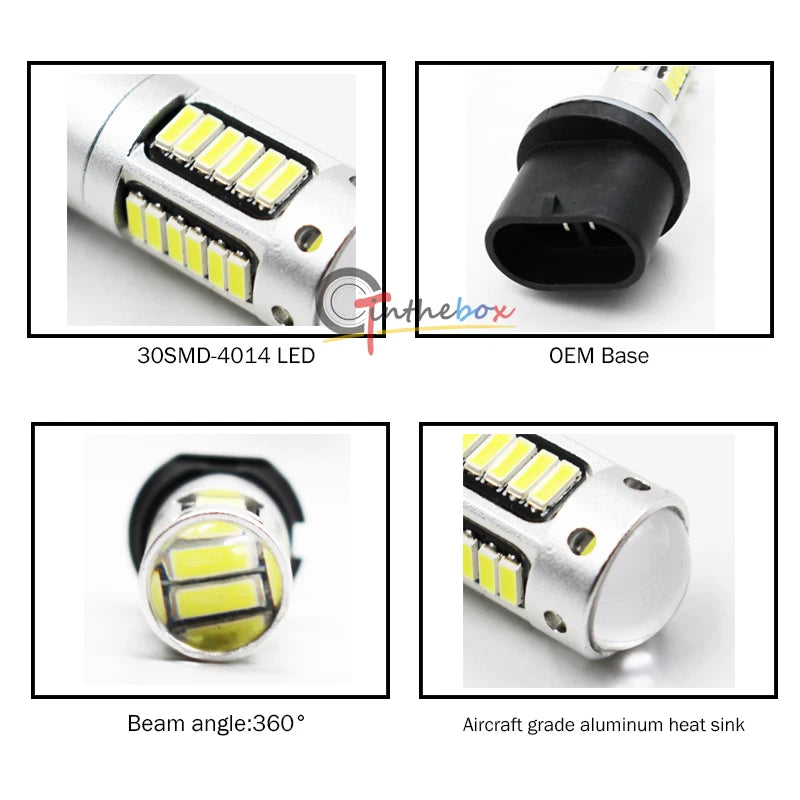 2X Bright White Fog Light Bulbs for Ford E-150 E-250 E-350 (1994–2007)