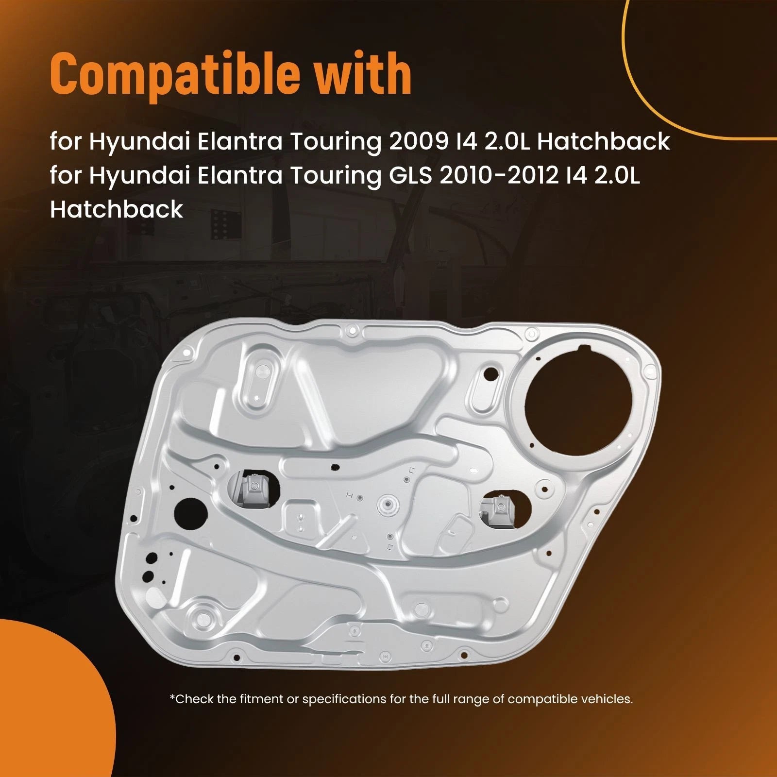 Front RH Window Regulator for Hyundai Elantra Touring (2009–2012) 824812L001