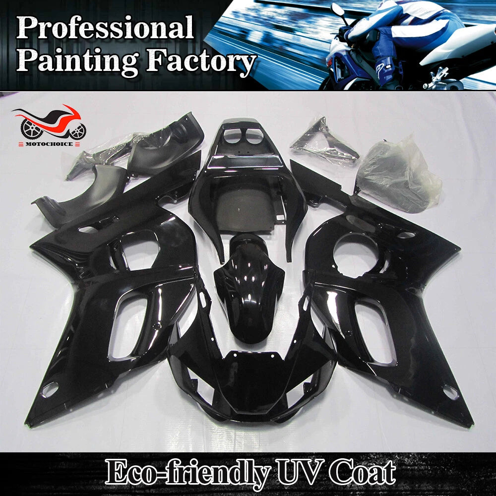 Fairings Kit for Yamaha YZF R6 (1998–2002) - Glossy Black Bodywork 99