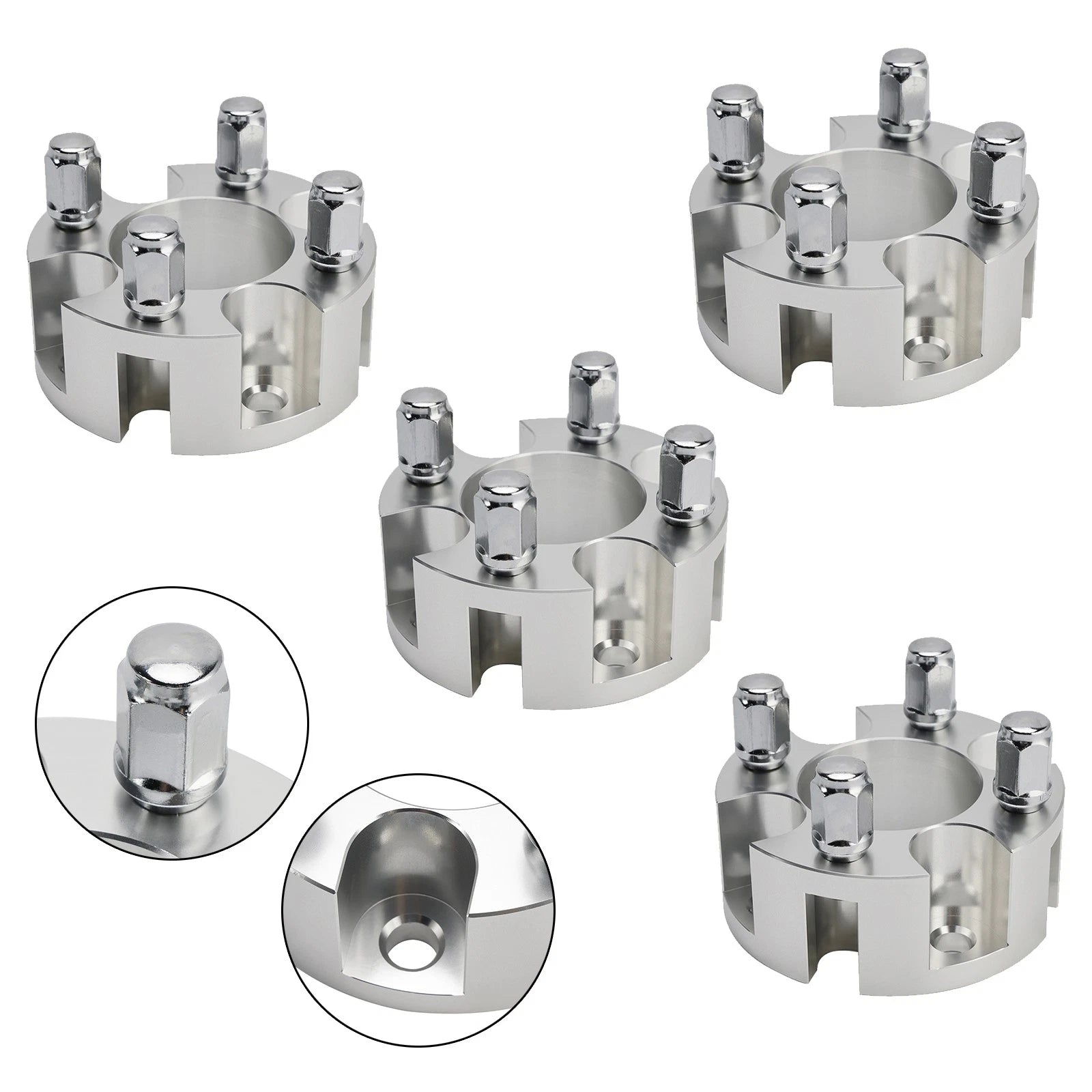2 Inch Wheel Spacers Kit with Lug Nuts for Yamaha Club Car EZGO