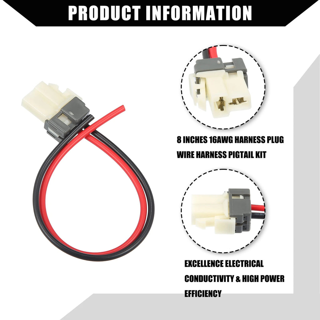 Blower Motor Connector Wire Harness with 2 Terminals for Kia Forte 