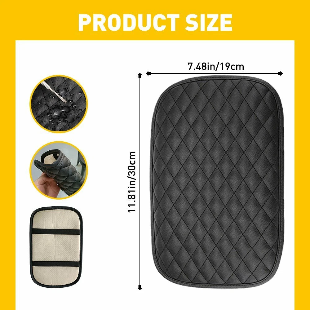 Armrest Pad Cover for Universal Car Auto Console (Fits Most Models)