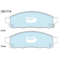 Front Disc Brake Pad Set for Mitsubishi Challenger 4X4 (2009 - 2015)