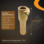 PTO Extender Adaptor for 70HP Engine (Female 21 & 1-3/8" Male 6 & 1-3/8")