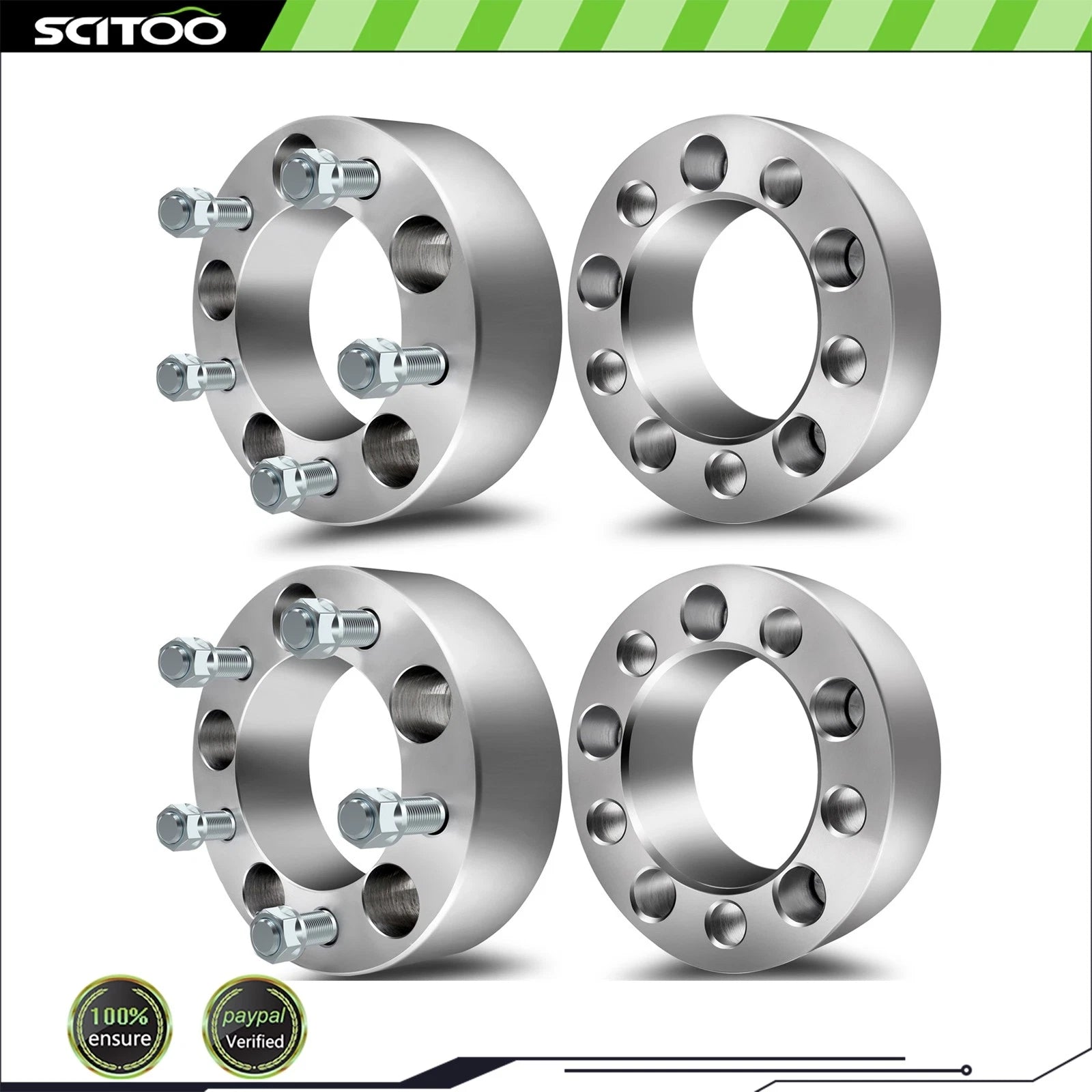 Set of 4 Wheel Spacers 2" 5x4.5 1/2"x20 for Jeep Liberty Wrangler TJ YJ XJ Ford Ranger