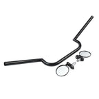 7/8" Black Handlebar & End Mirrors for Cafe Racer Bobber Chopper Dyna