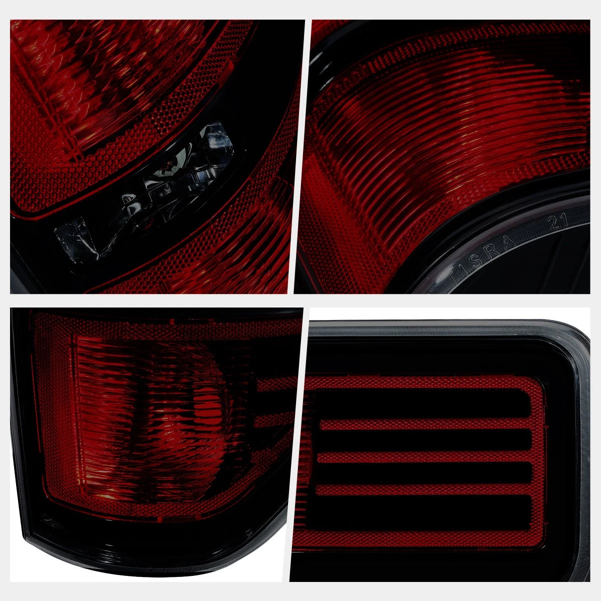 Pair of Smoked Lens Tail Brake Lights for Ford F150 (2009–2014)