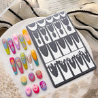 Nail Art Transfer Tool for French Designs (14.5 cm x 9.5 cm)