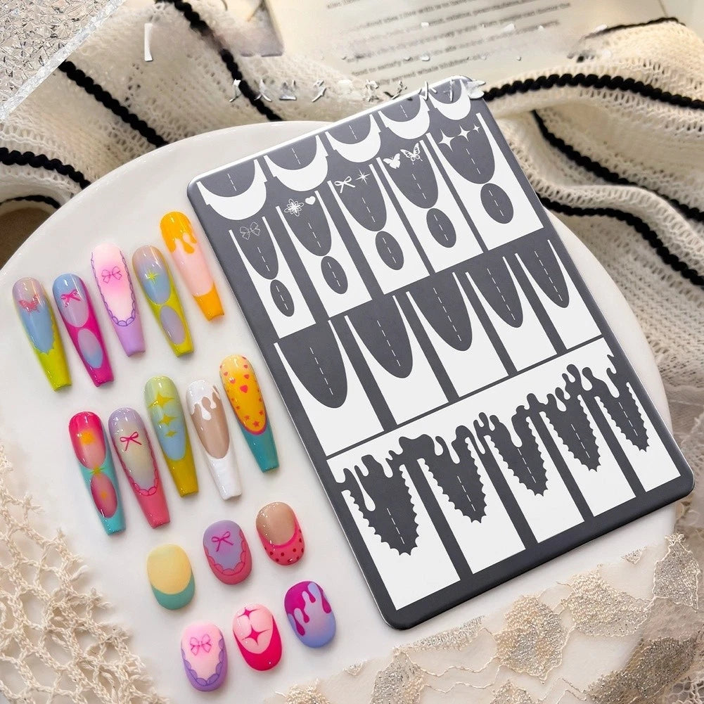Nail Art Transfer Tool for French Designs (14.5 cm x 9.5 cm)