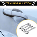 Set of 4 Exterior Door Handle Covers for Toyota Tacoma (2016–2023) - Chrome