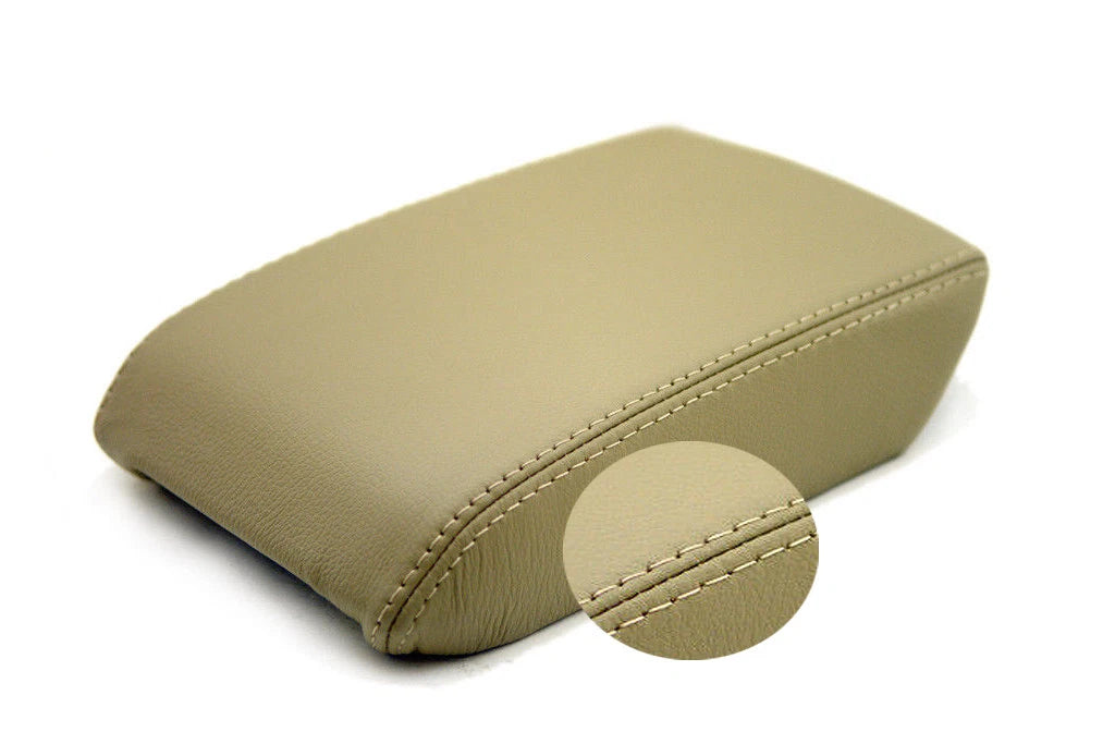 Leather Synthetic Center Console Armrest Cover for Audi A5 (2008–2017) Beige