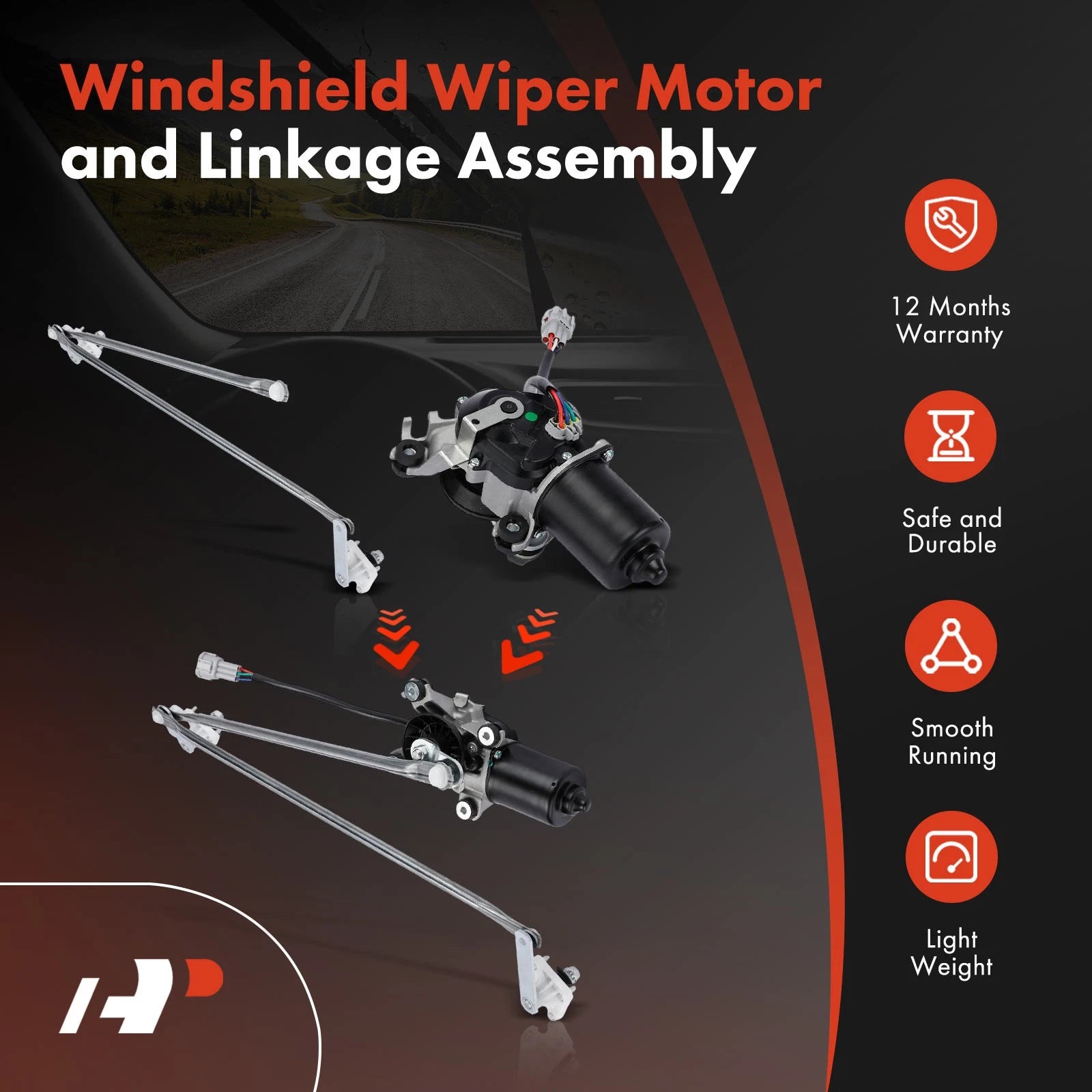 Wiper Motor & Linkage Assembly for Nissan Pathfinder (1996-2004)