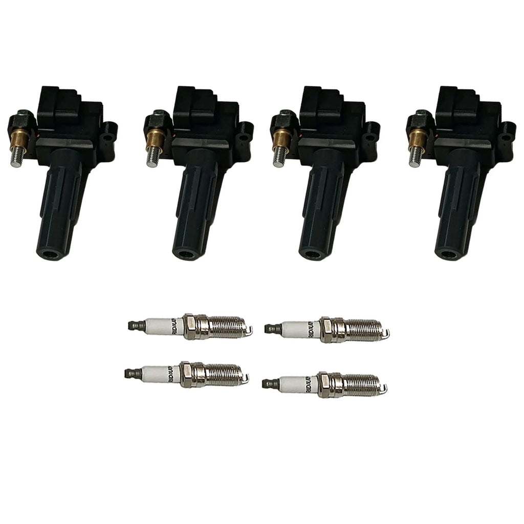Set of 4 Ignition Coils & Iridium Spark Plugs for Subaru Impreza (2008-2011)