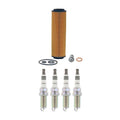 Wix Engine Oil Filter & NGK 4 Iridium IX Spark Plugs for W203 C230 (2001–2007)