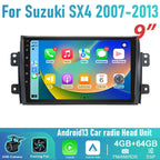9'' Wireless Carplay Android Auto Head Unit for Suzuki SX4 (2007-2013)