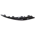 Replacement Black ABS Plastic Front Passenger Side Bumper Cover Molding