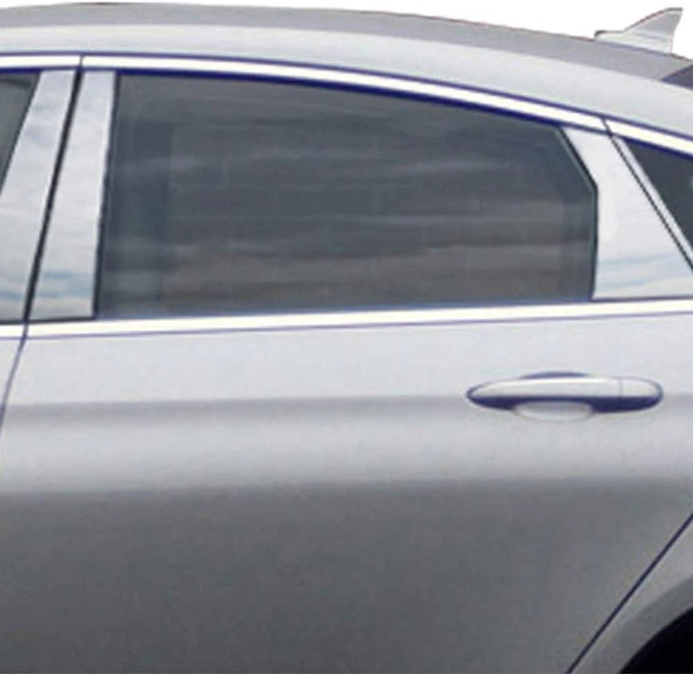 8pc Stainless Steel Pillar Post Trim Replacement for Chrysler 200 (2015–2017)