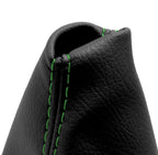 Manual Shift Boot for Jeep Wrangler (2011–2017) Green Stitch Leather Synthetic