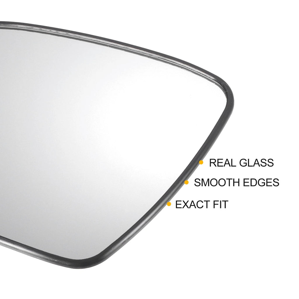 Left Side White Mirror Glass for Honda Jazz Fit (2020–2021)