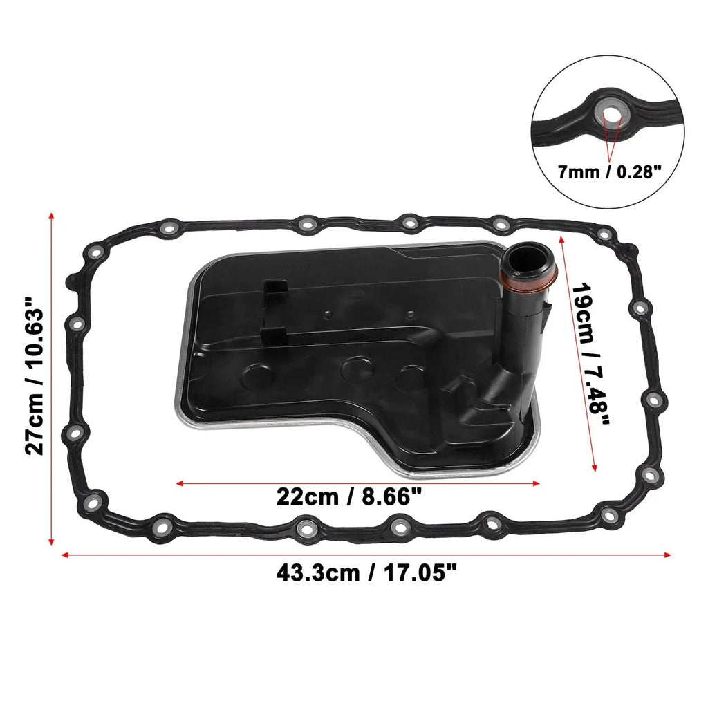 Transmission Filter & Oil Pan Gasket Set for BMW X3 328i 128i