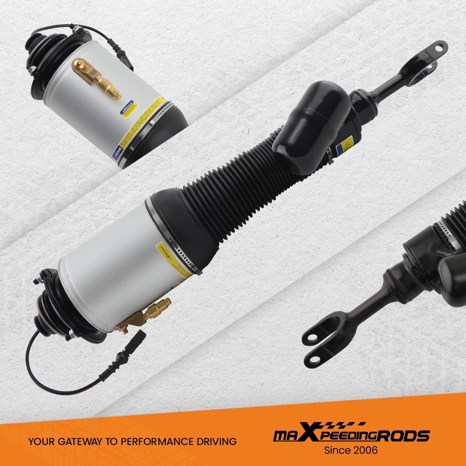 Front Pair Air Suspension Shocks for Bentley Continental GT (2004–2020)