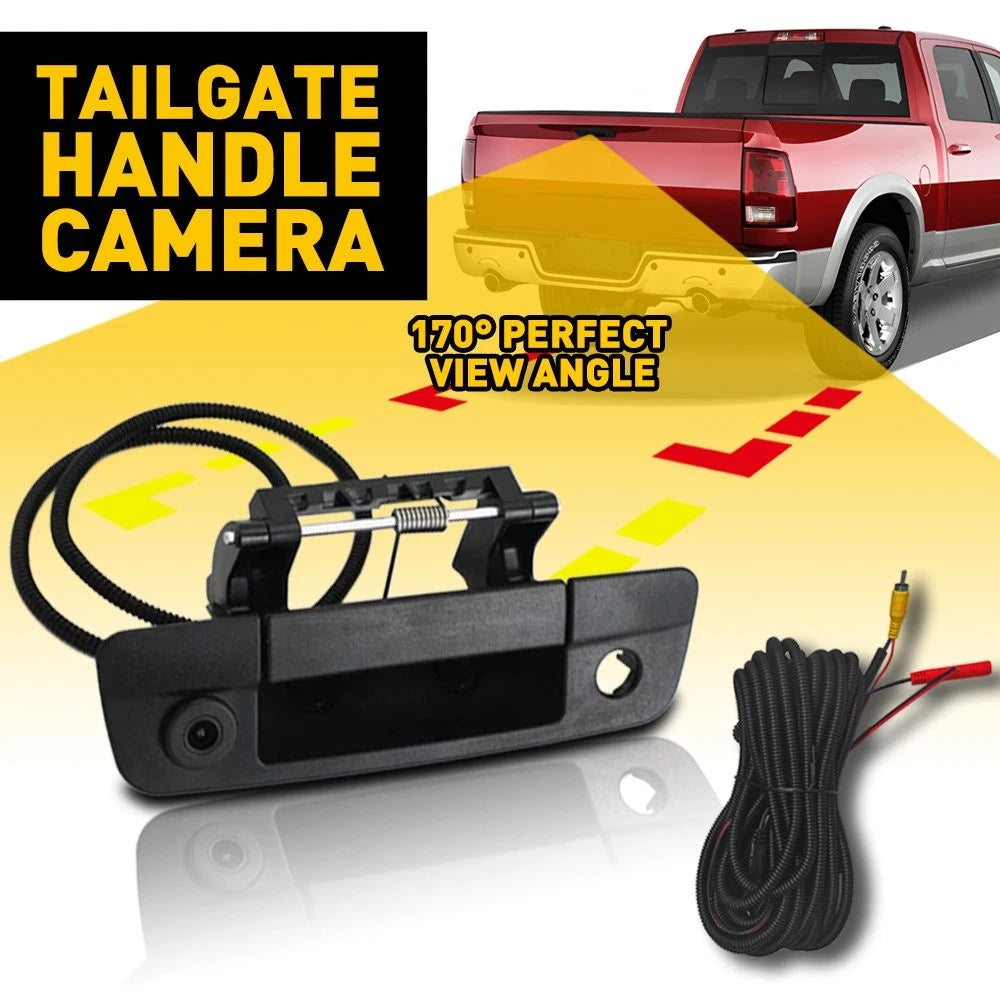 Tailgate Handle with Backup Camera for Dodge 1500 2500 3500 (2009–2017)
