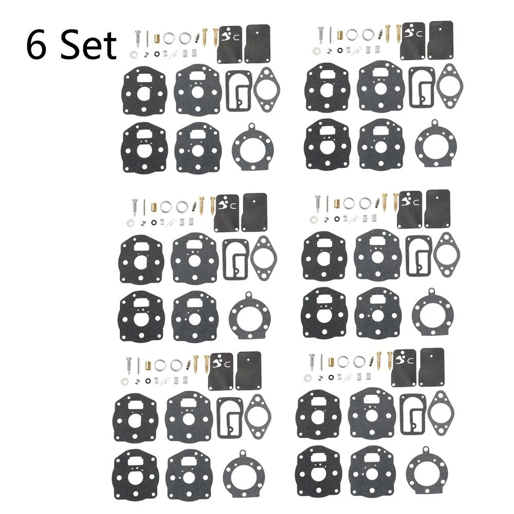 6X Carburetor Overhaul Kit for B&S 394502 694056 491539 402447 402451