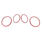 Red AC Outer Vent Trim Covers for Toyota Tacoma (2016-2022)