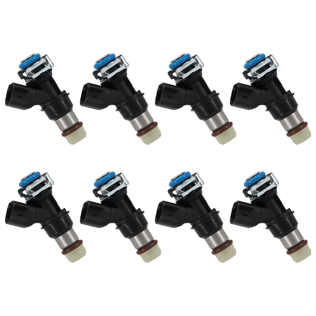 8PCS Fuel Injectors 12580681 217-1621 for Chevy GMC 4.8/5.3/6.0/6.2L (2004–2010)
