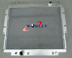 3 Core Aluminum Radiator for Ford F250 F350 V8 Diesel 1983-1994