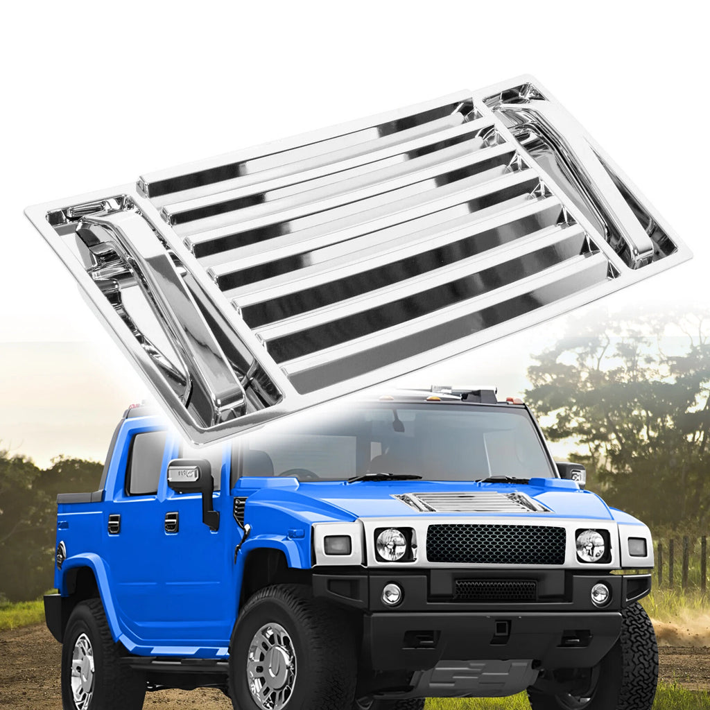 Chrome Hood Deck Vent Panel Grille for Hummer H2 (2003–2009)