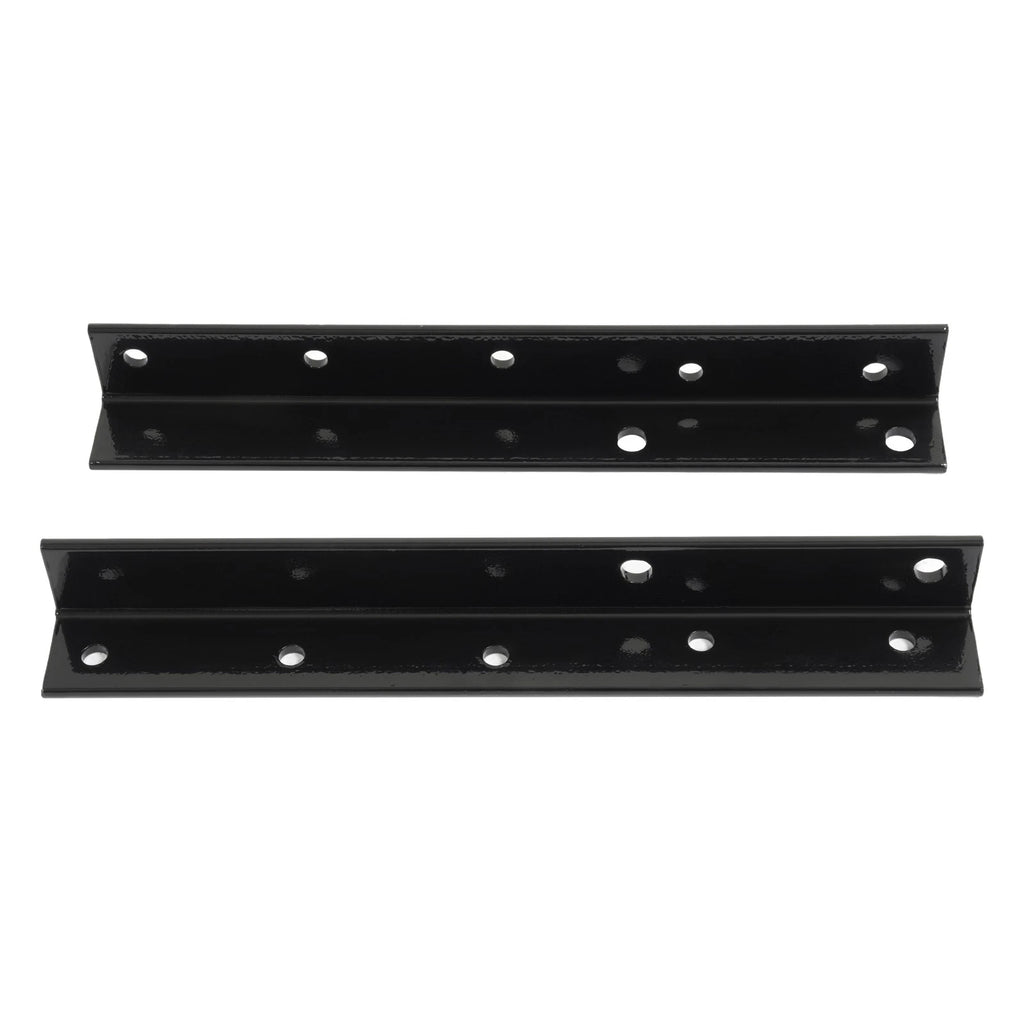 2X Black Battery Box Mounting Brackets for Peterbilt 375/378/379/385 (1988–2010)