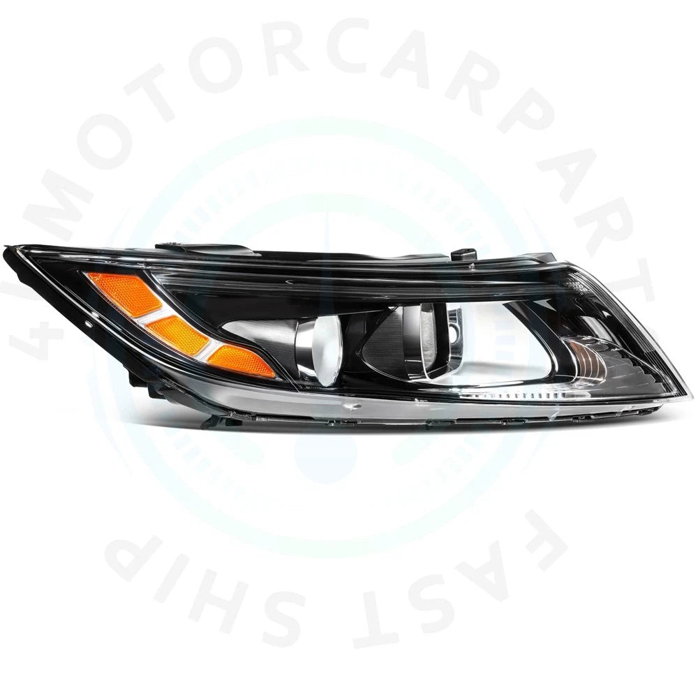 2X Black Headlight Assembly for Kia Optima (2011–2013)