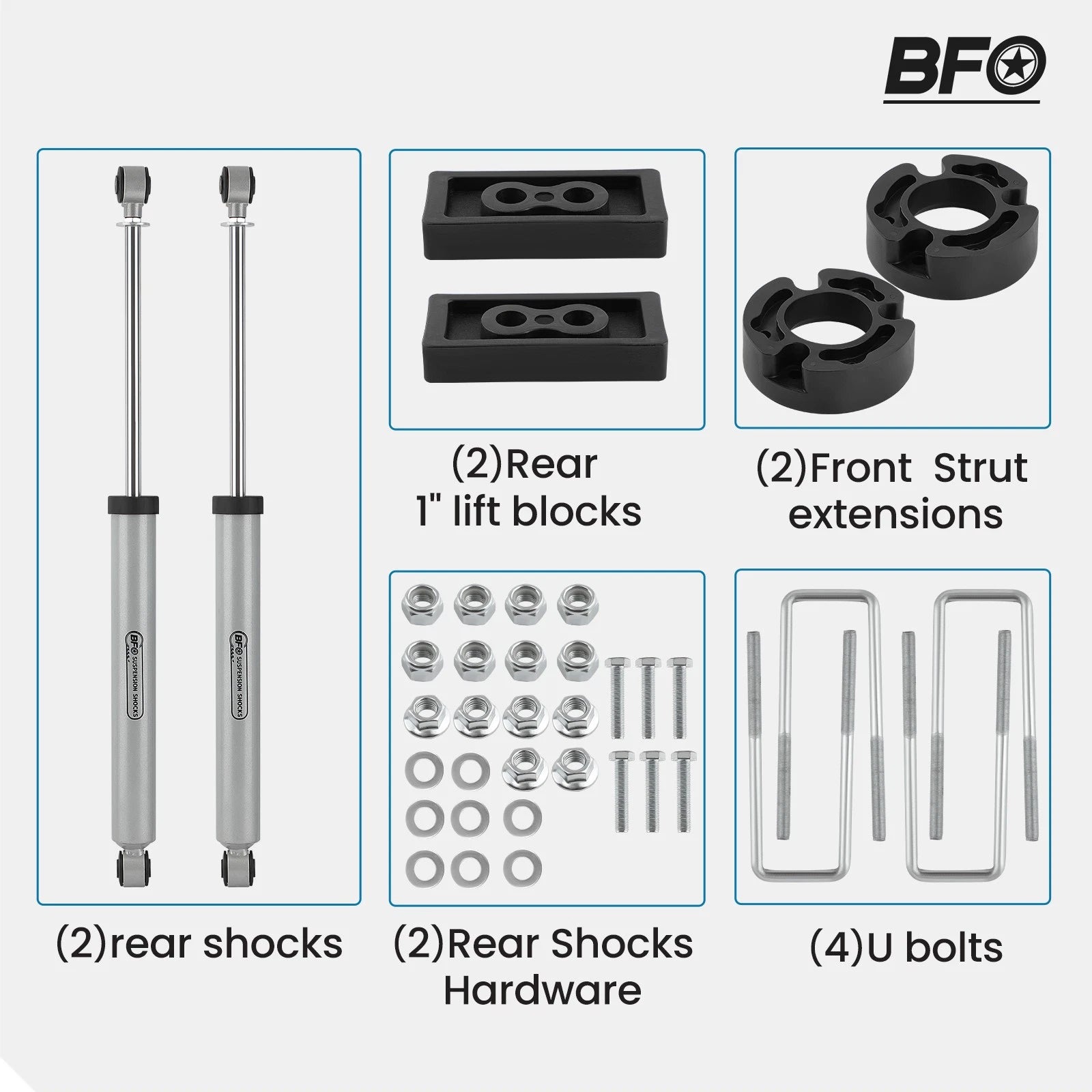 2.5" Suspension Lift Kit for Ford F-150 2WD 4WD (2004–2008)