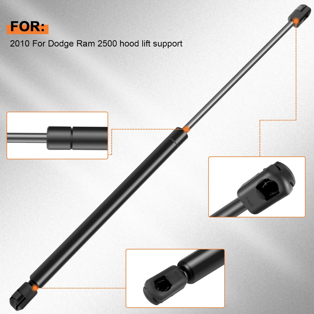 2 Front Hood Lift Supports for Dodge Ram 1500 2500 3500