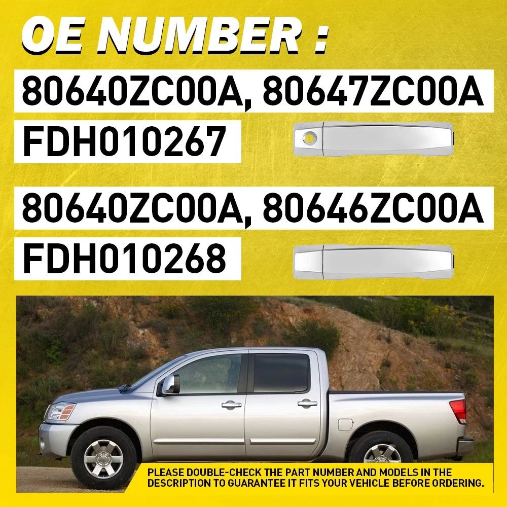 2X Chrome Outer Door Handle for Infiniti QX56 (2004–2010)
