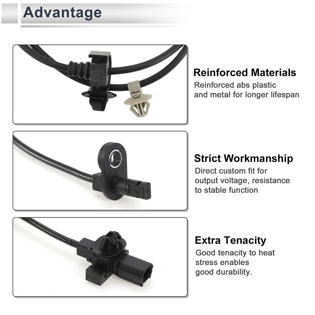 ABS Wheel Speed Sensor No. 57470SZTG01 for Honda CR-Z (2011–2016) Rear Right