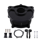 Air Filter Assembly for Harley Davidson Touring Dyna Softail (2000–2017) Black